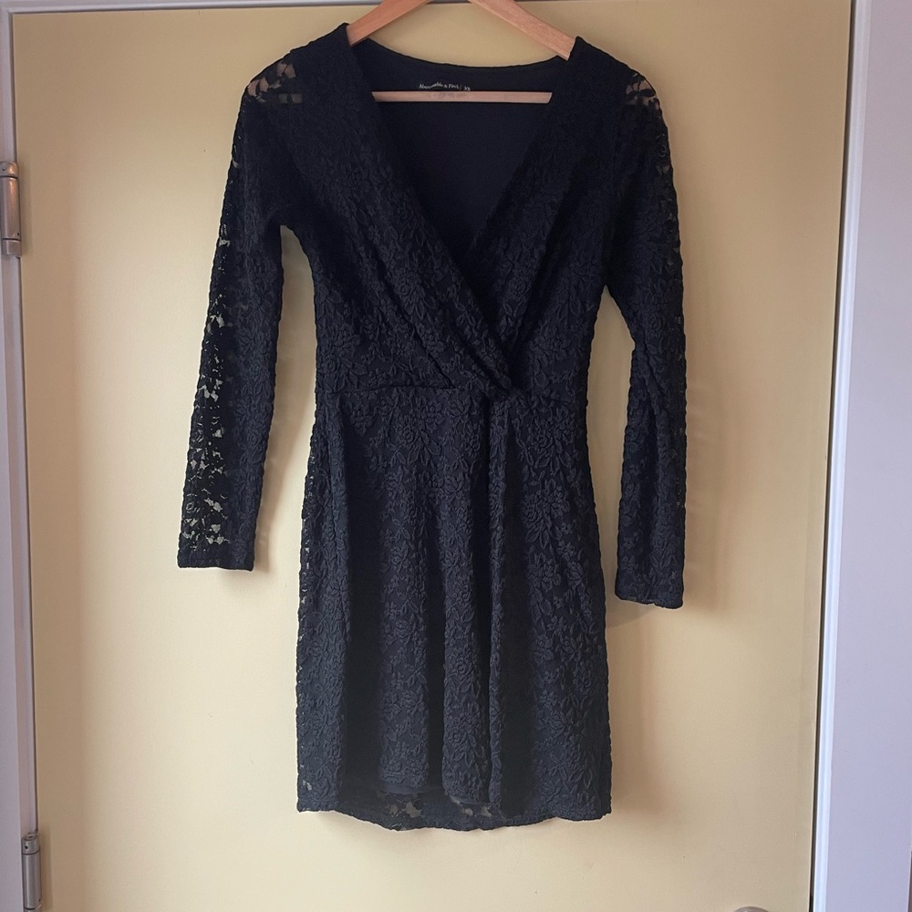Abercrombie Lace Long Sleeve Dress